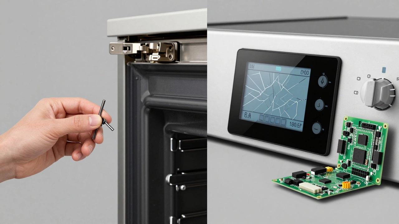 Comparison of simple oven parts vs complex digital panels